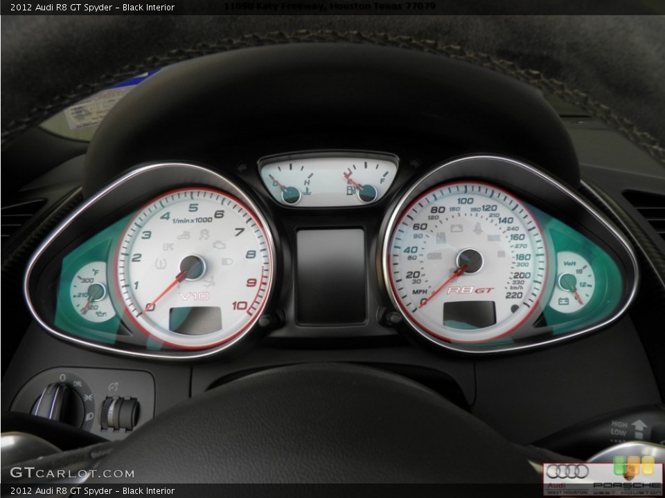 Black Interior Gauges for the 2012 Audi R8 GT Spyder #68651650