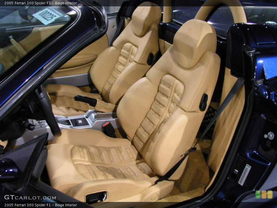 Beige Interior Photo for the 2005 Ferrari 360 Spider F1 #68652