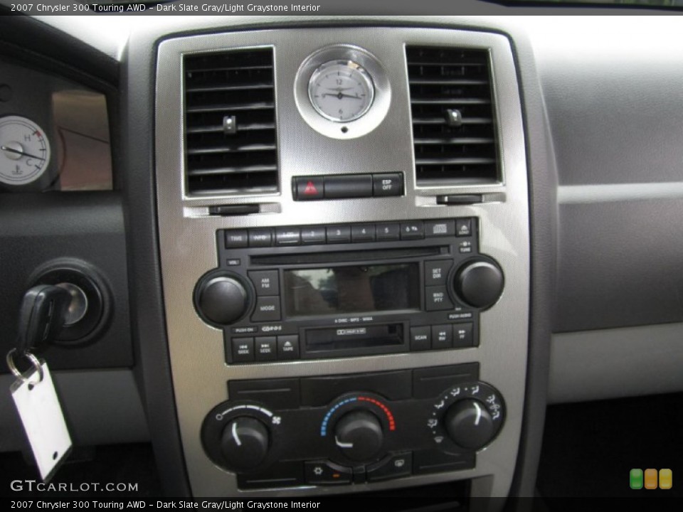 Dark Slate Gray/Light Graystone Interior Controls for the 2007 Chrysler 300 Touring AWD #68653606