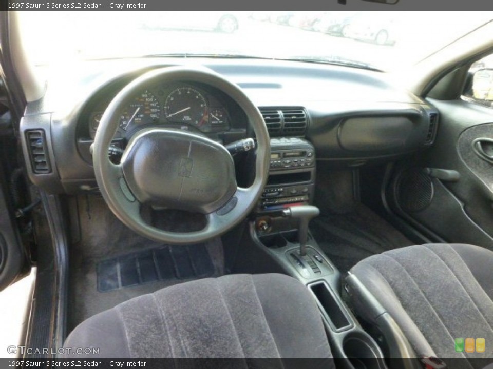 Gray Interior Prime Interior for the 1997 Saturn S Series SL2 Sedan #68655910