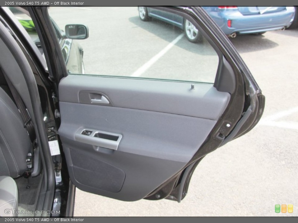 Off Black Interior Door Panel for the 2005 Volvo S40 T5 AWD #68656519