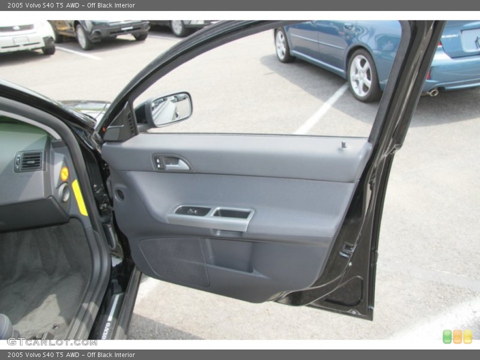 Off Black Interior Door Panel for the 2005 Volvo S40 T5 AWD #68656531