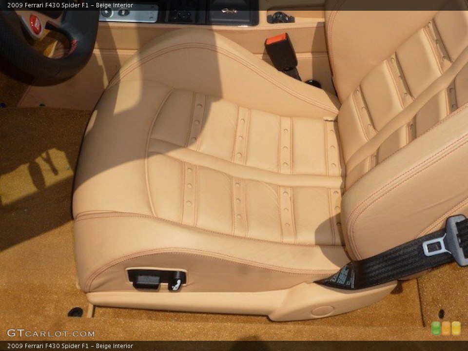 Beige Interior Front Seat for the 2009 Ferrari F430 Spider F1 #68657818