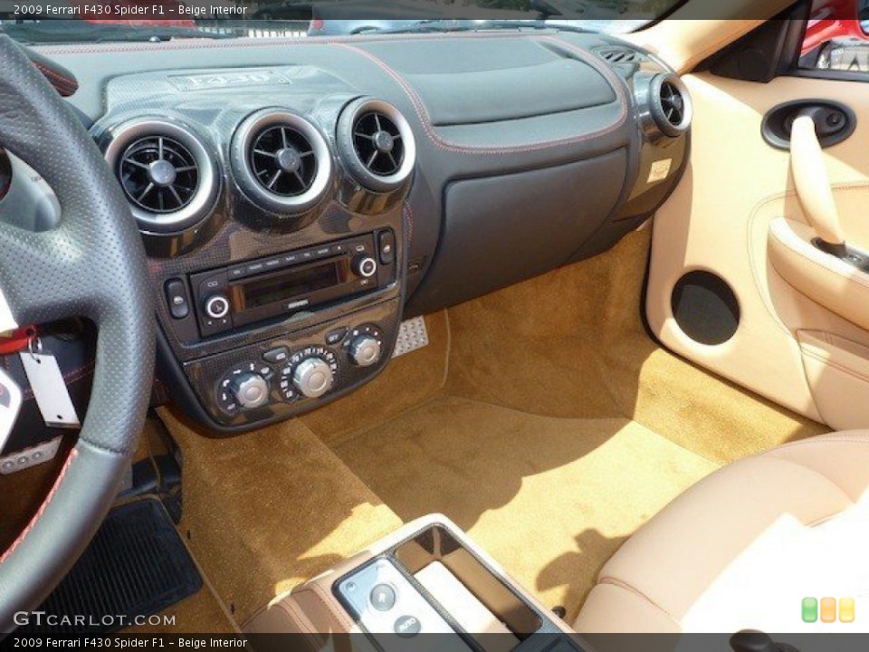 Beige Interior Dashboard for the 2009 Ferrari F430 Spider F1 #68657836