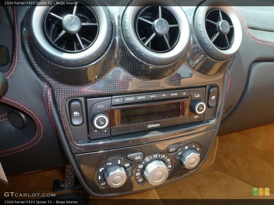 Beige Interior Controls for the 2009 Ferrari F430 Spider F1 #68657842
