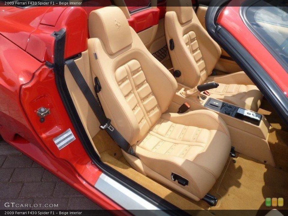Beige Interior Front Seat for the 2009 Ferrari F430 Spider F1 #68657871
