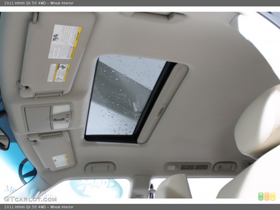 Wheat Interior Sunroof for the 2011 Infiniti QX 56 4WD #68658961