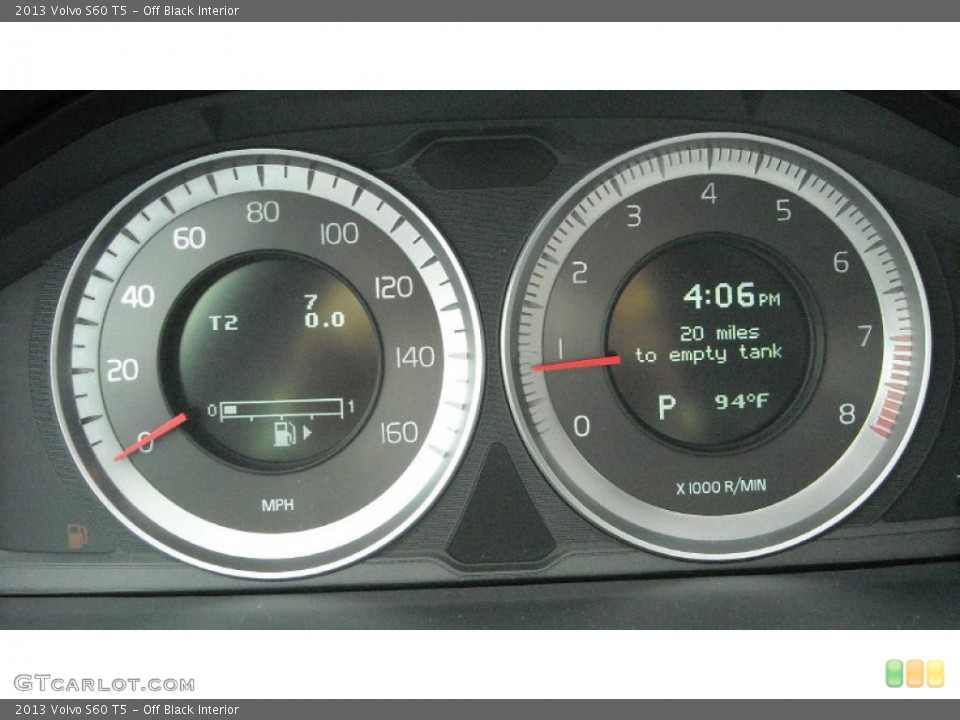 Off Black Interior Gauges for the 2013 Volvo S60 T5 #68659765