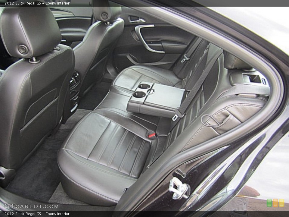 Ebony Interior Rear Seat for the 2012 Buick Regal GS #68661618
