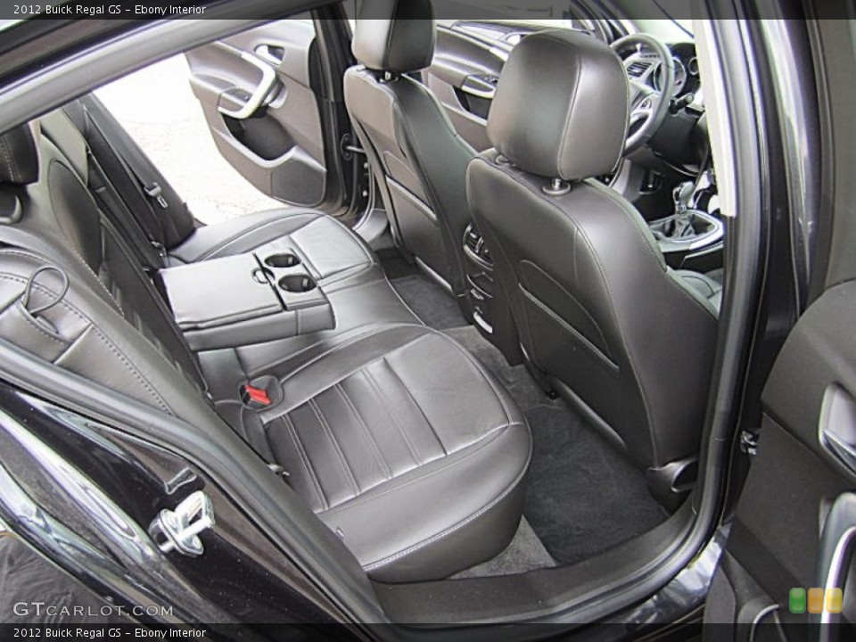 Ebony Interior Rear Seat for the 2012 Buick Regal GS #68661669