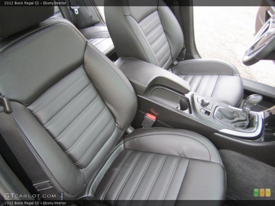 Ebony Interior Front Seat for the 2012 Buick Regal GS #68661721