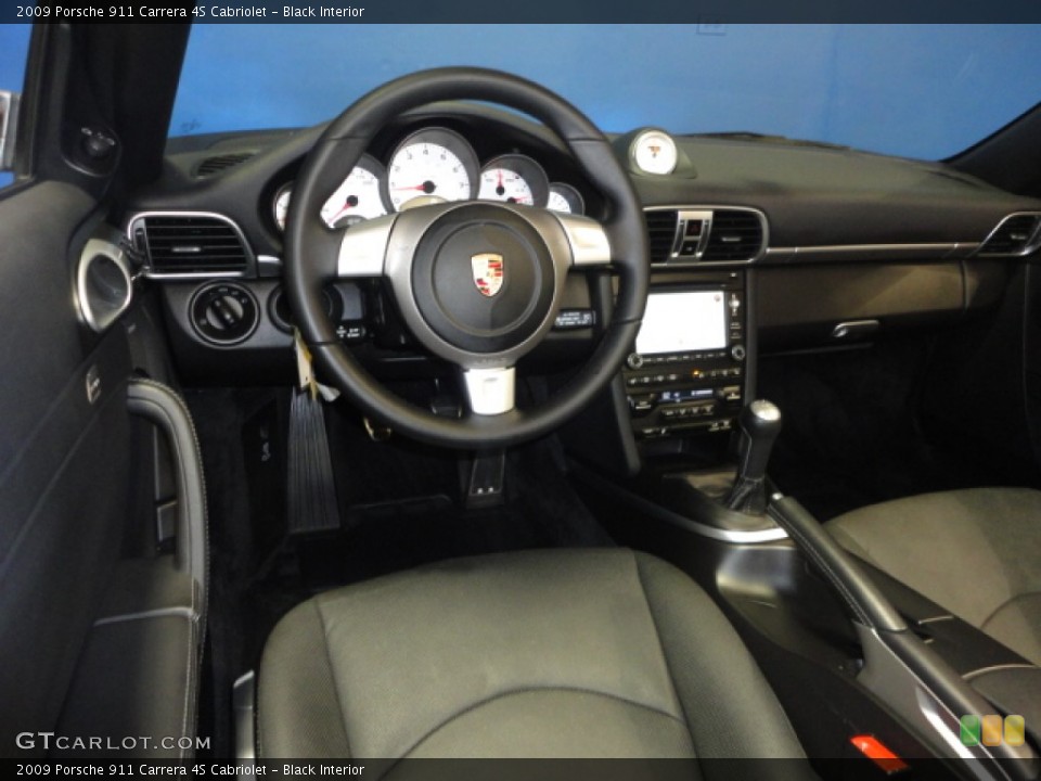 Black Interior Dashboard for the 2009 Porsche 911 Carrera 4S Cabriolet #68662329
