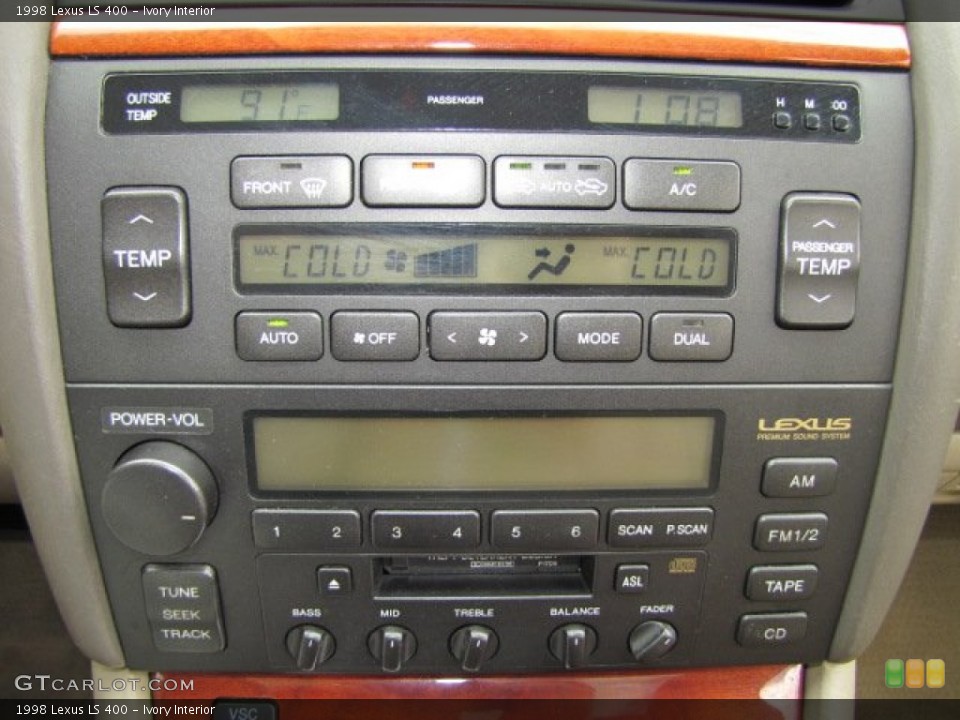 Ivory Interior Controls for the 1998 Lexus LS 400 #68663423