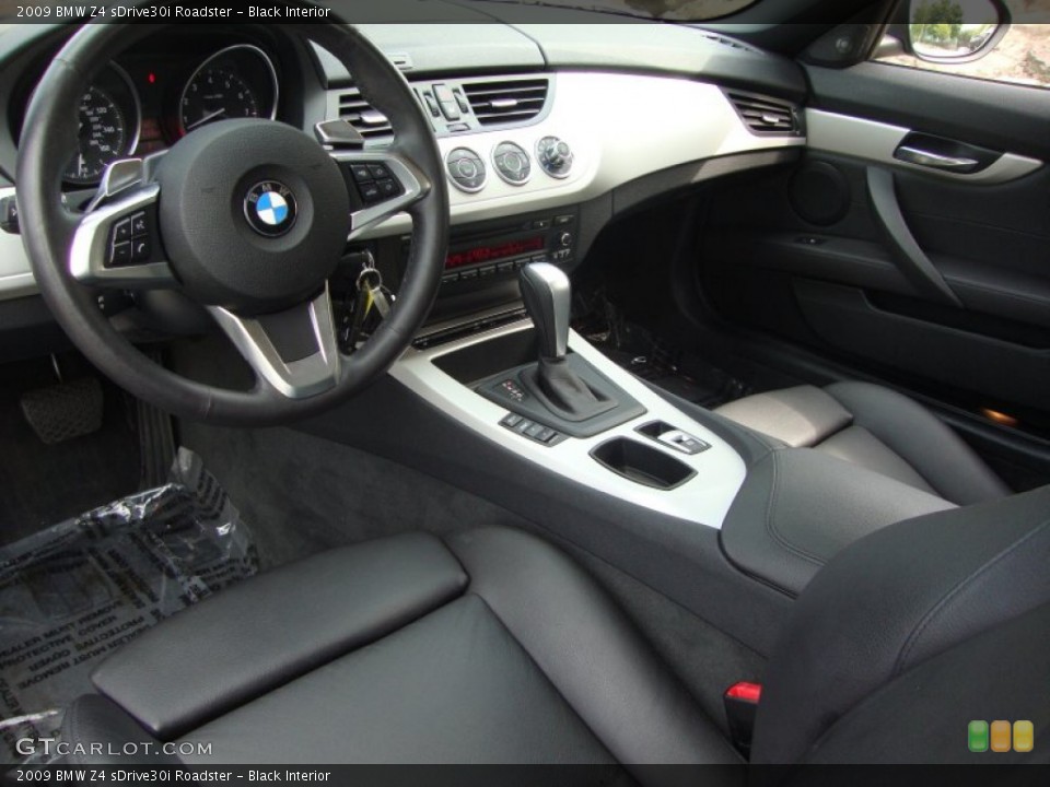 Black Interior Prime Interior for the 2009 BMW Z4 sDrive30i Roadster #68665768