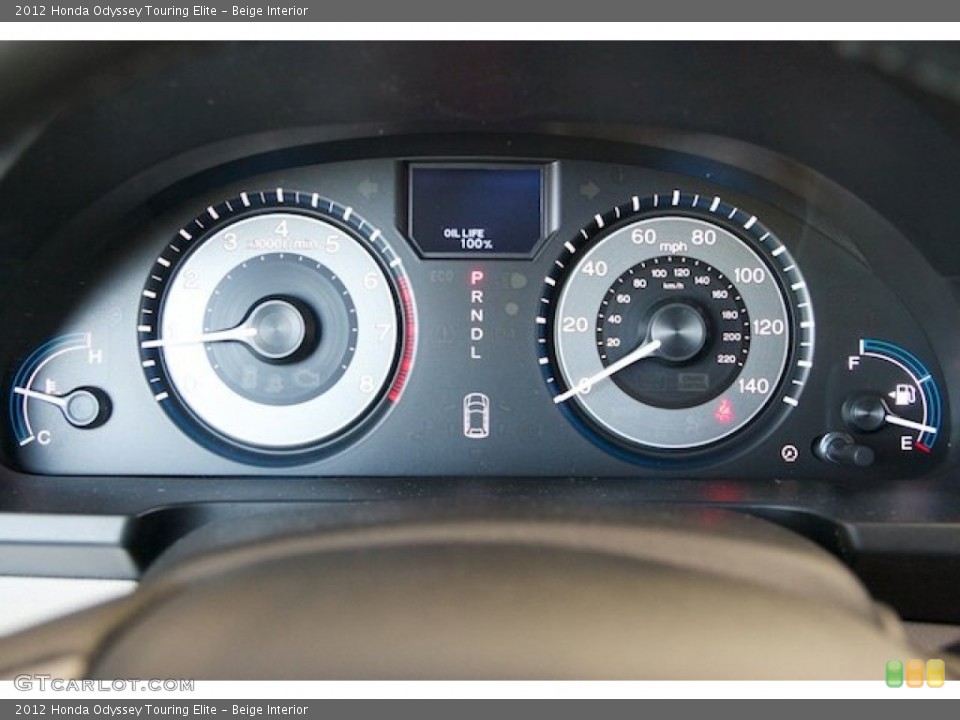Beige Interior Gauges for the 2012 Honda Odyssey Touring Elite #68668623