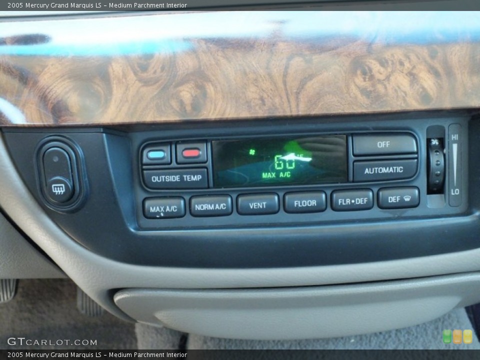 Medium Parchment Interior Controls for the 2005 Mercury Grand Marquis LS #68668675