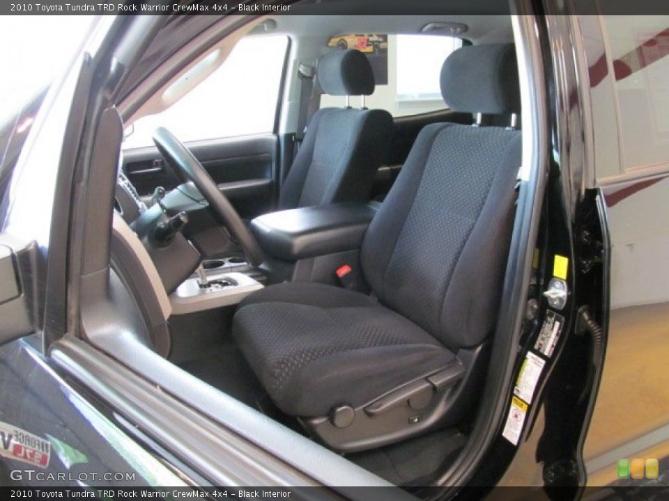 Black Interior Front Seat for the 2010 Toyota Tundra TRD Rock Warrior CrewMax 4x4 #68672086