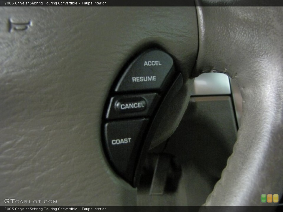Taupe Interior Controls for the 2006 Chrysler Sebring Touring Convertible #68672170
