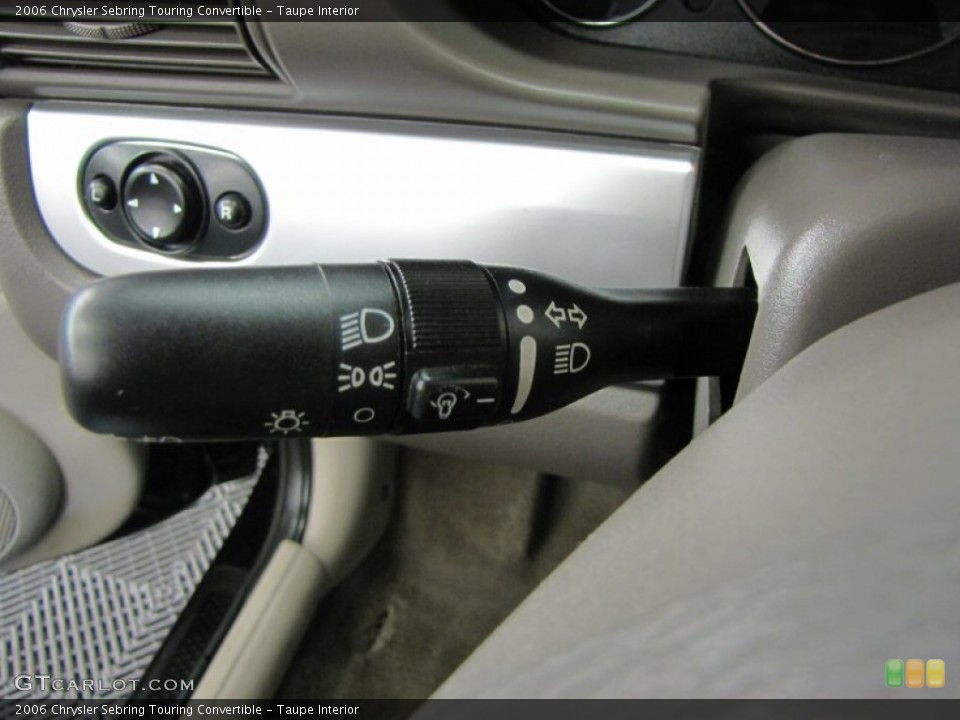 Taupe Interior Controls for the 2006 Chrysler Sebring Touring Convertible #68672179