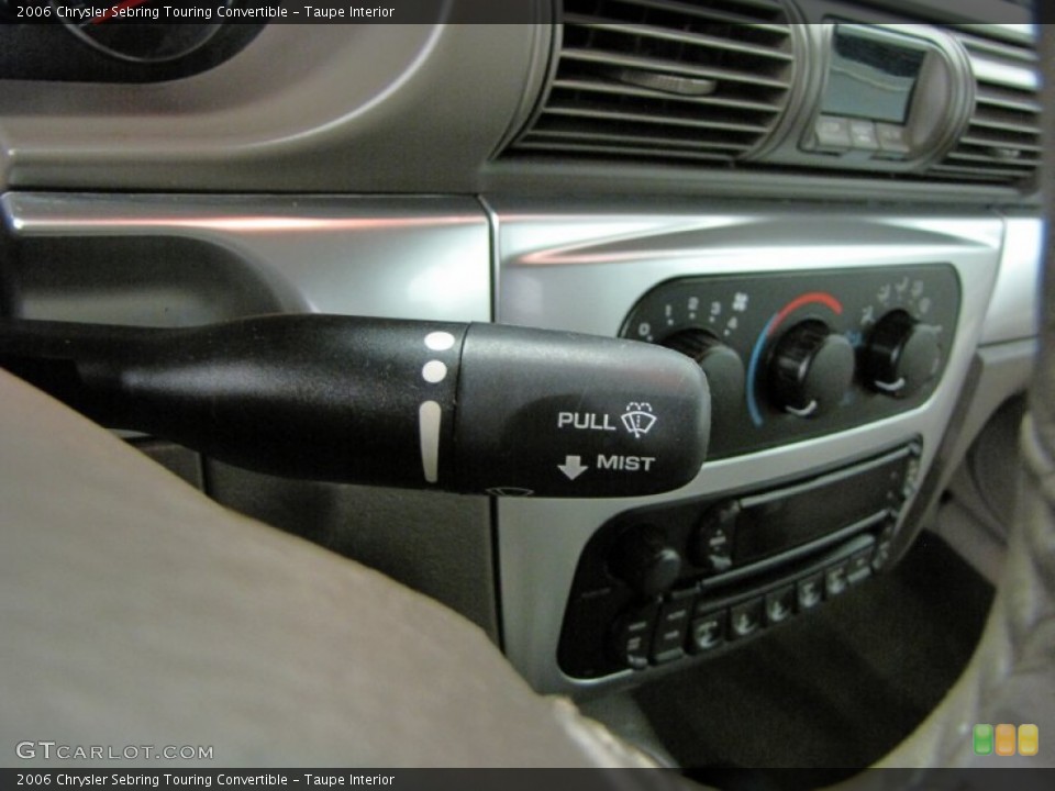 Taupe Interior Controls for the 2006 Chrysler Sebring Touring Convertible #68672188