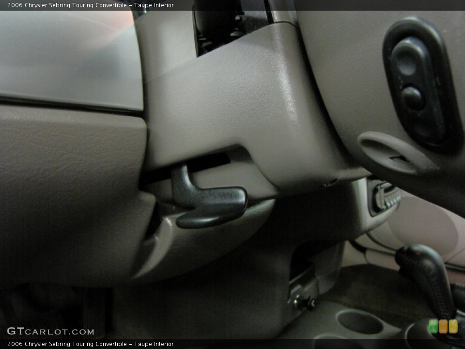 Taupe Interior Controls for the 2006 Chrysler Sebring Touring Convertible #68672197