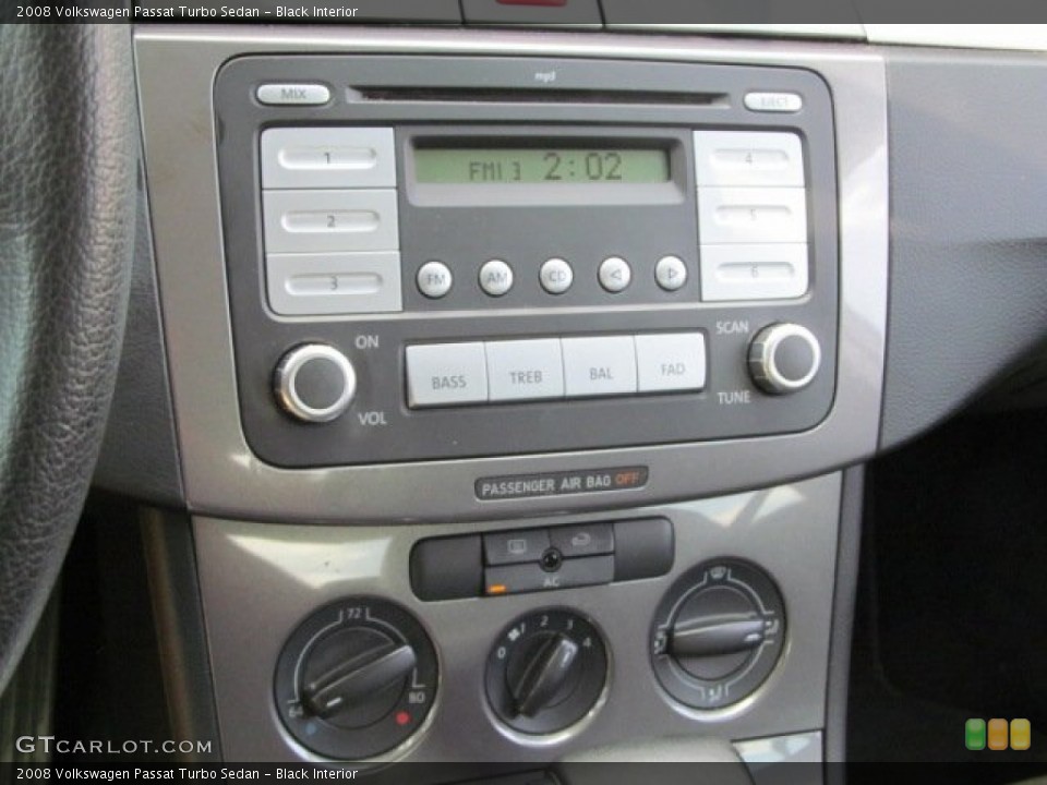 Black Interior Audio System for the 2008 Volkswagen Passat Turbo Sedan #68672290