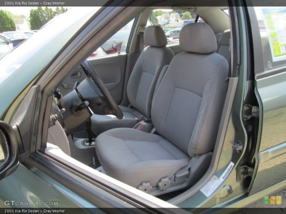 Gray 2001 Kia Rio Interiors