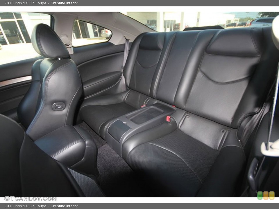 Graphite Interior Rear Seat for the 2010 Infiniti G 37 Coupe #68673637