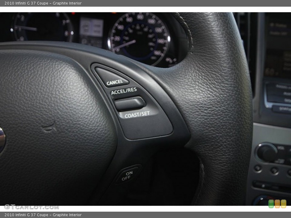 Graphite Interior Controls for the 2010 Infiniti G 37 Coupe #68673694
