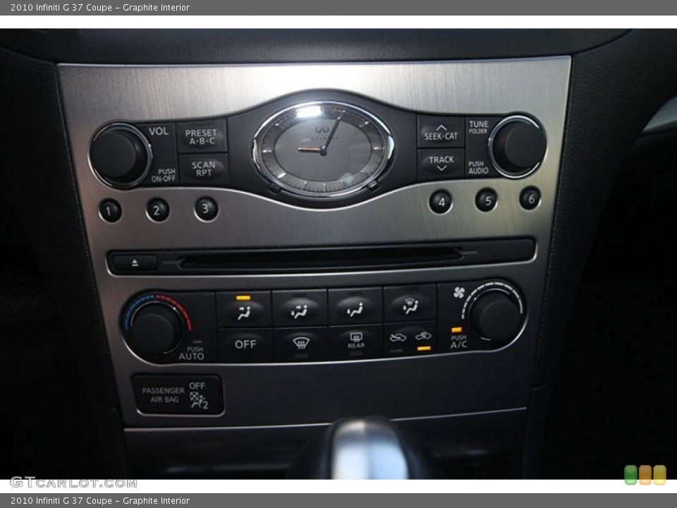 Graphite Interior Controls for the 2010 Infiniti G 37 Coupe #68673712