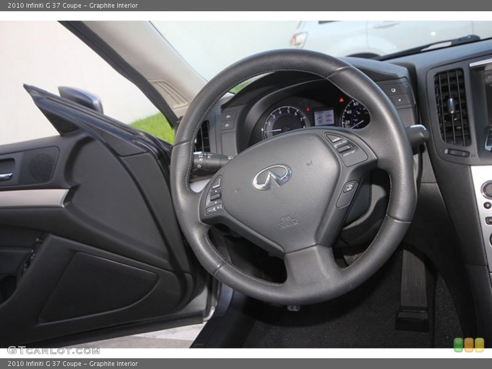 Graphite Interior Steering Wheel for the 2010 Infiniti G 37 Coupe #68673730