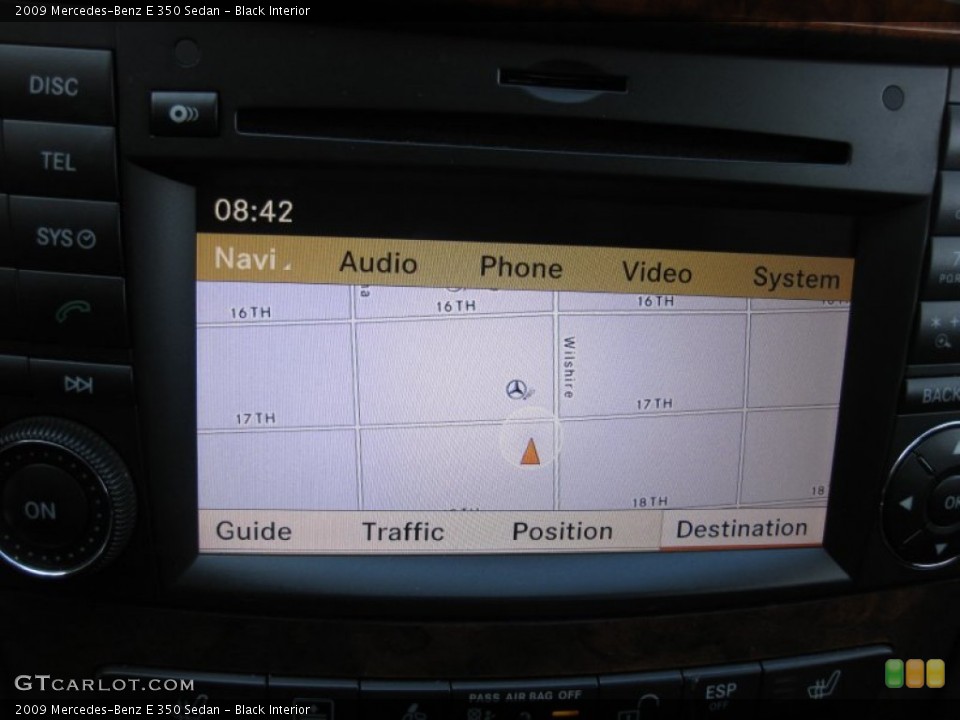 Black Interior Navigation for the 2009 Mercedes-Benz E 350 Sedan #68674282