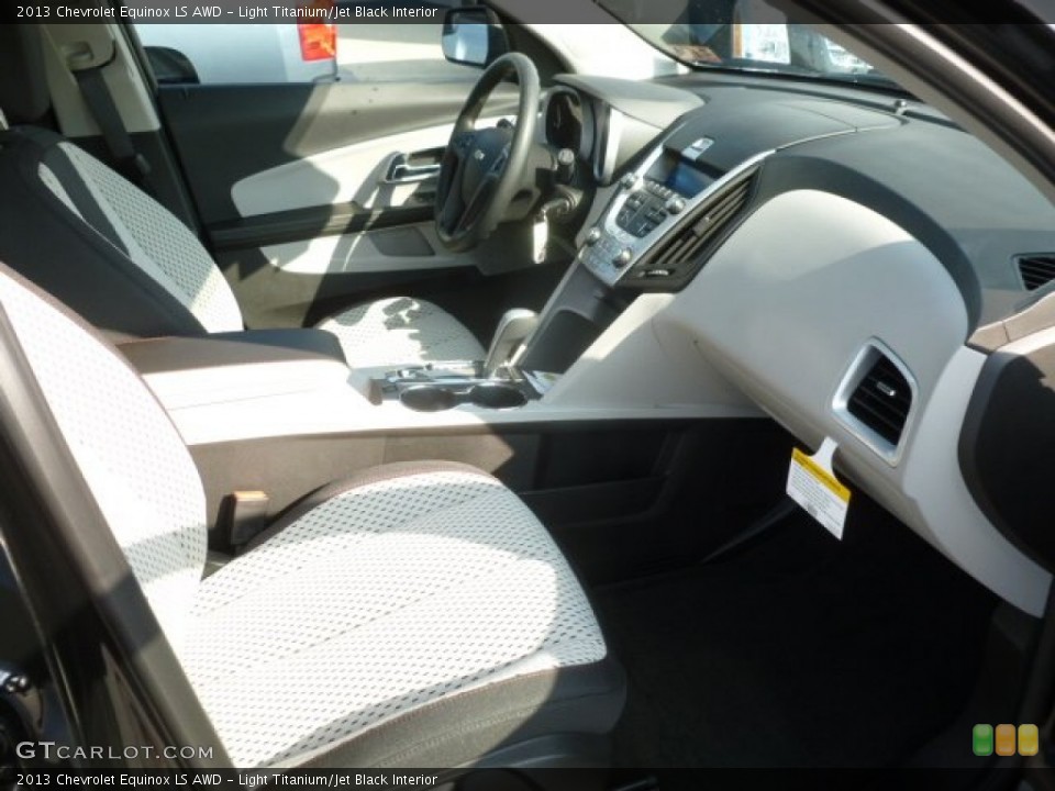 Light Titanium/Jet Black Interior Front Seat for the 2013 Chevrolet Equinox LS AWD #68674288