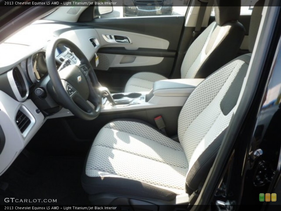 Light Titanium/Jet Black Interior Front Seat for the 2013 Chevrolet Equinox LS AWD #68674344