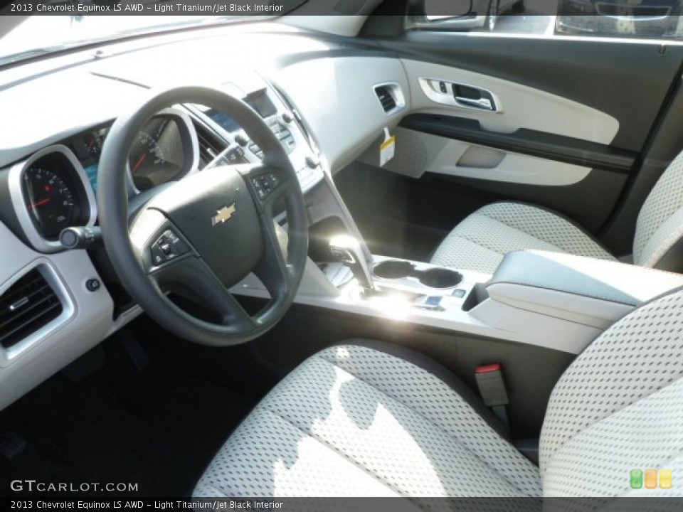 Light Titanium/Jet Black Interior Prime Interior for the 2013 Chevrolet Equinox LS AWD #68674357
