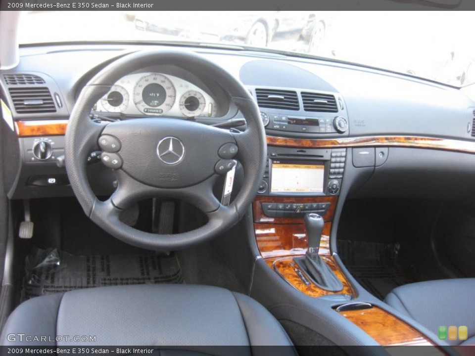 Black Interior Dashboard for the 2009 Mercedes-Benz E 350 Sedan #68674360