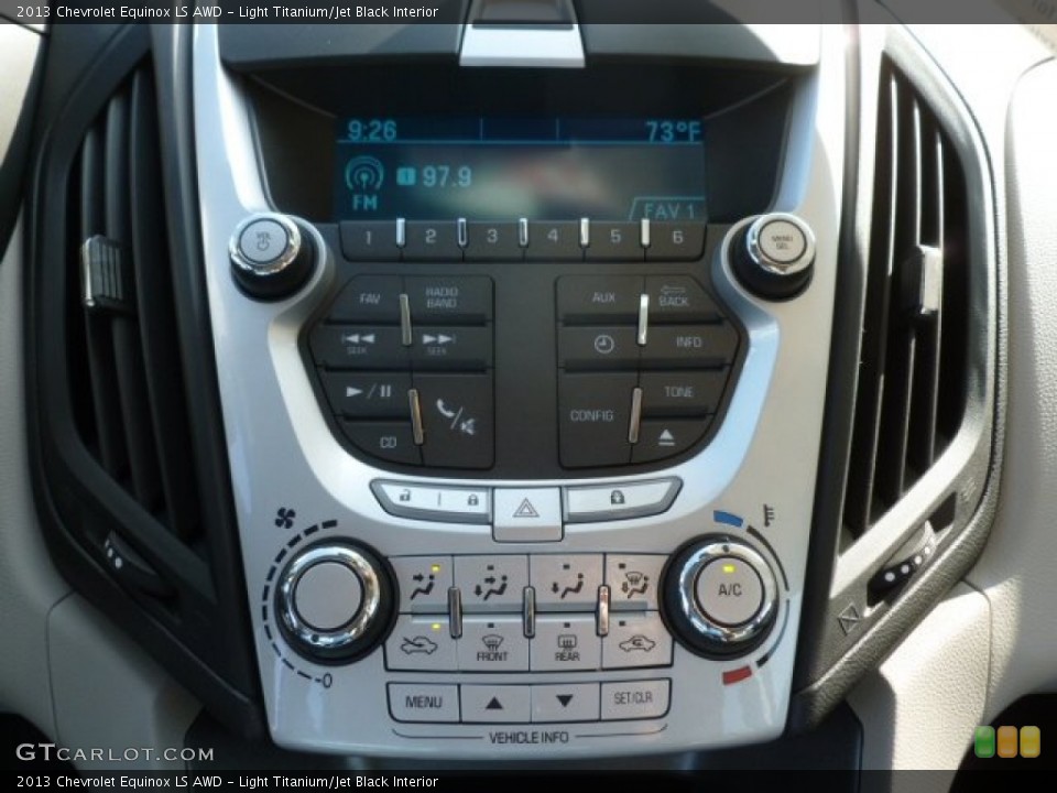 Light Titanium/Jet Black Interior Controls for the 2013 Chevrolet Equinox LS AWD #68674369