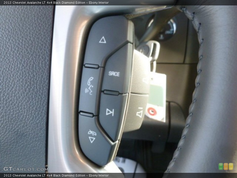 Ebony Interior Controls for the 2013 Chevrolet Avalanche LT 4x4 Black Diamond Edition #68674582