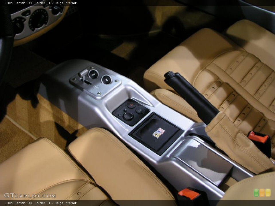 Beige Interior Controls for the 2005 Ferrari 360 Spider F1 #68676