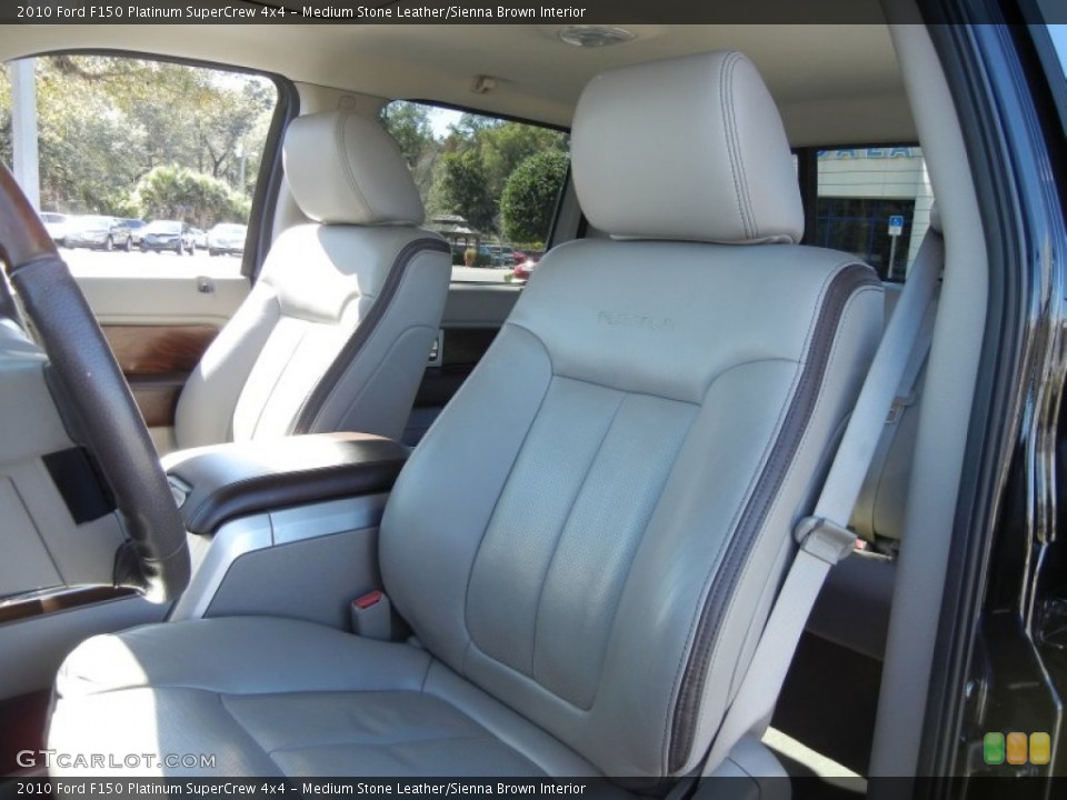 Medium Stone Leather/Sienna Brown Interior Photo for the 2010 Ford F150 Platinum SuperCrew 4x4 #68676355