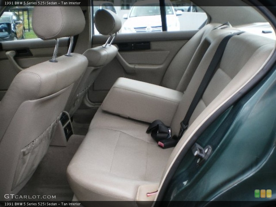 Tan Interior Rear Seat for the 1991 BMW 5 Series 525i Sedan #68676949