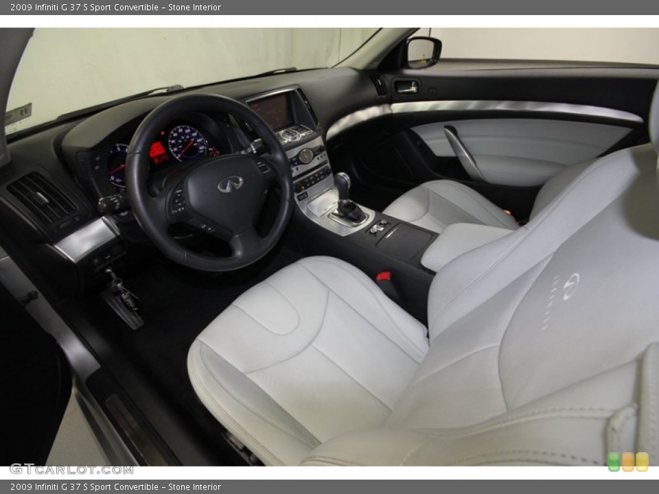 Stone Interior Prime Interior for the 2009 Infiniti G 37 S Sport Convertible #68677291