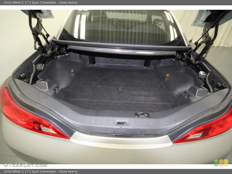 Stone Interior Trunk for the 2009 Infiniti G 37 S Sport Convertible #68677468