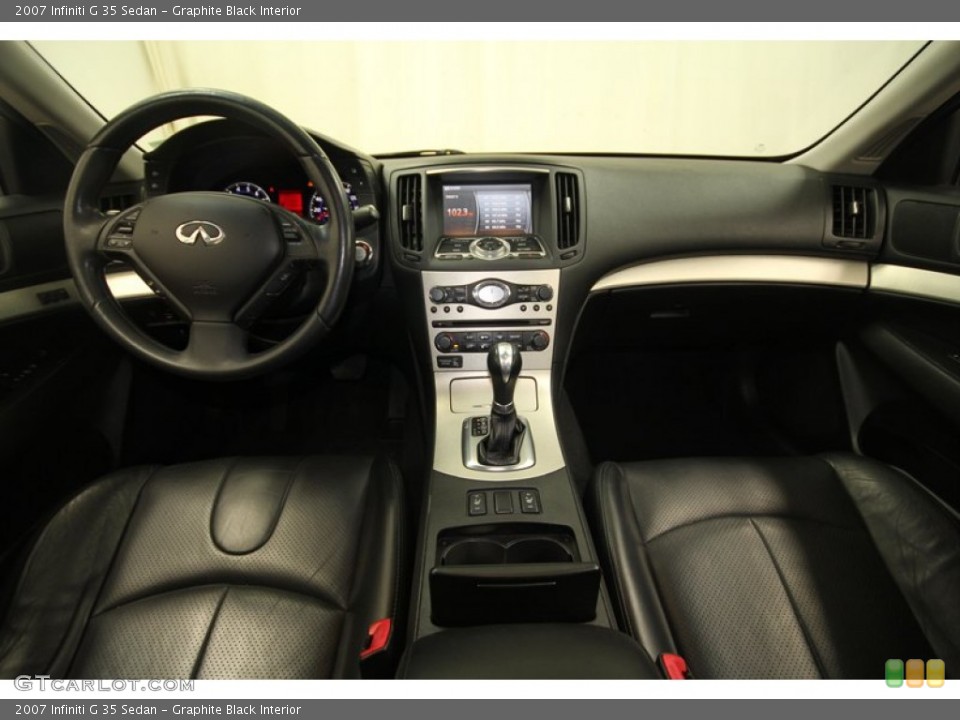 Graphite Black Interior Dashboard for the 2007 Infiniti G 35 Sedan #68677984