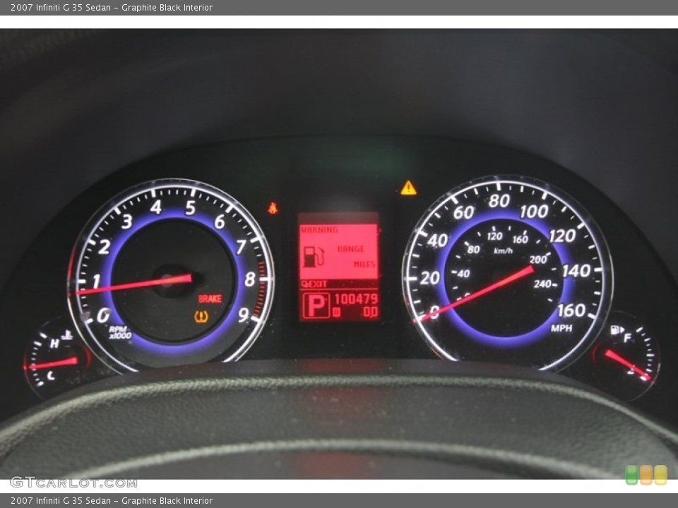 Graphite Black Interior Gauges for the 2007 Infiniti G 35 Sedan #68678335