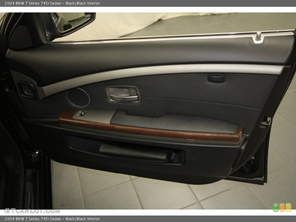 Black/Black Interior Door Panel for the 2004 BMW 7 Series 745i Sedan #68678770