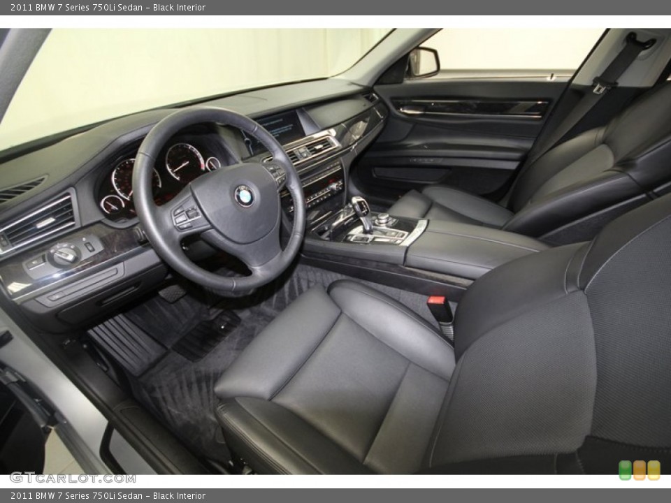 Black Interior Front Seat for the 2011 BMW 7 Series 750Li Sedan #68678932