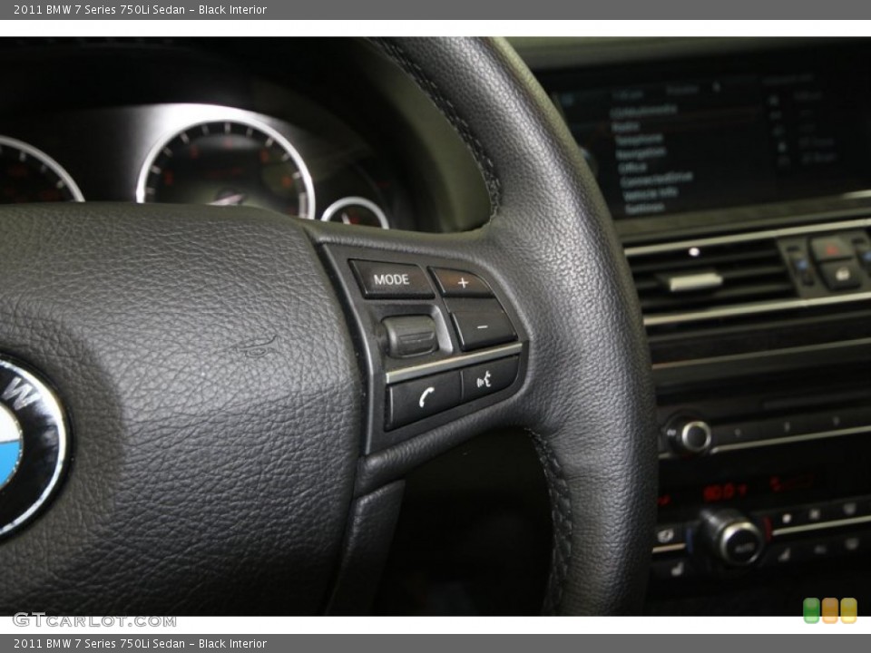 Black Interior Controls for the 2011 BMW 7 Series 750Li Sedan #68679046