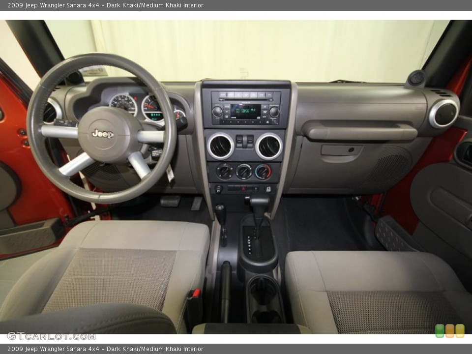 Dark Khaki/Medium Khaki Interior Dashboard for the 2009 Jeep Wrangler Sahara 4x4 #68679700