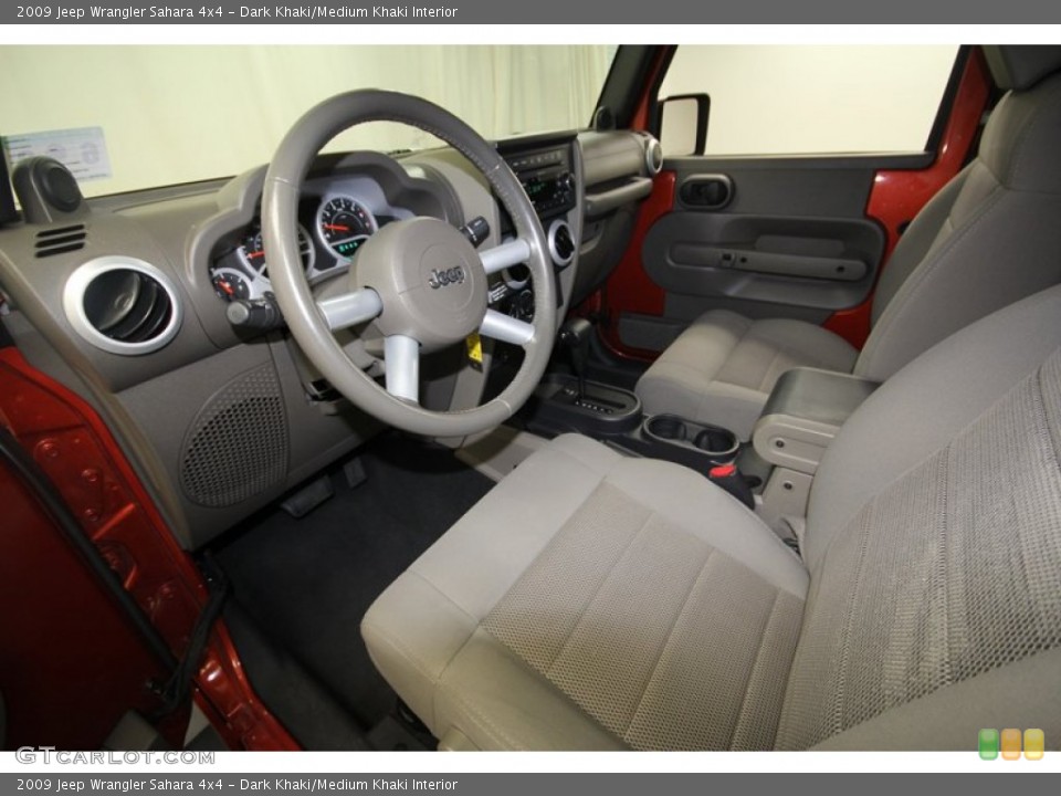 Dark Khaki/Medium Khaki Interior Photo for the 2009 Jeep Wrangler Sahara 4x4 #68679781